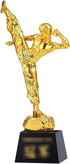 Gold Trophy Martial Arts Champion Trophy Taekwondo Boxing Championship Trophy Outstanding Sales Employee Prizes