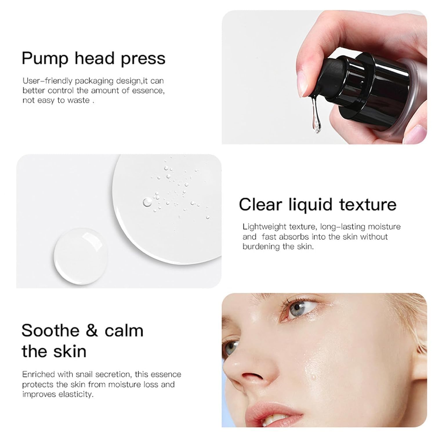 2PCS GOCAYRRY Advanced Snail Mucin 96% Power Repairing Essence, Snail Mucin 96% - Anti-Aging Serum, With Snail Secretion Filtrate For Dull (02) - Image 5