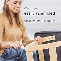 Vista 6 de Luxton Home Silla ergonómica de rodillas con acolchado extra, soporte de postura, cómoda silla de escritorio, taburete mecedor en ángulo y asiento