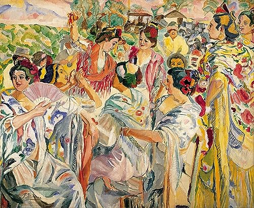 Toile Francisco De Iturrino 60x90cm, l'art du portrait espagnol pour sublimer votre bureau