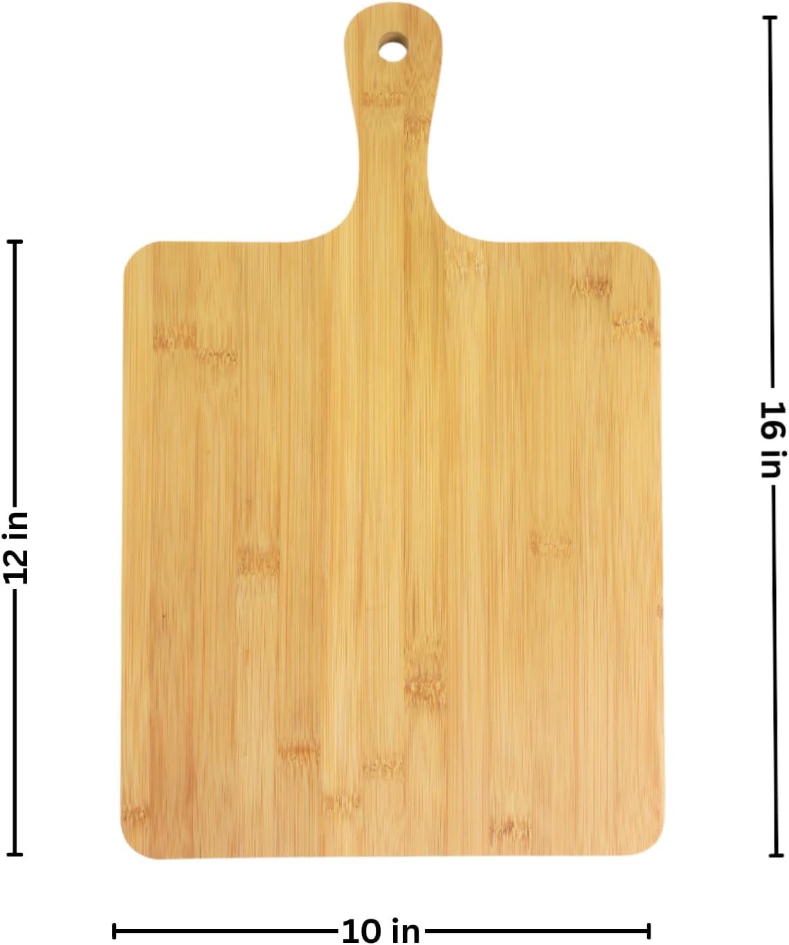 Set of 6, Bulk 16x10" Bamboo Serving Trays with Handle, Blank Wood Cutting Board, Charcuterie Plattres for Party, Everyday Use, Customized, Personalized Engraving Gift