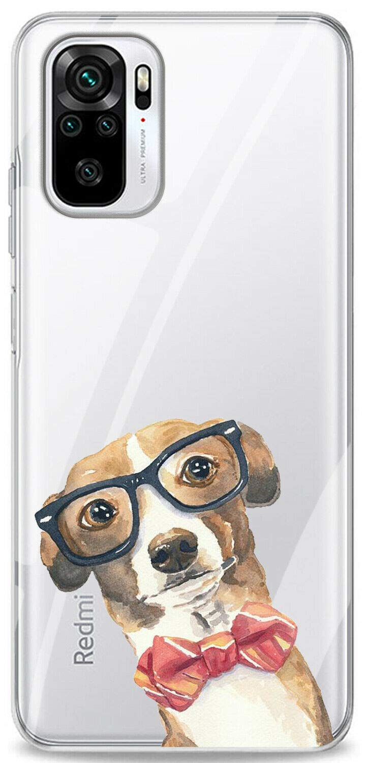 Mixroom - Cover Custodia Case In TPU Silicone Morbida Sfondo Trasparente Per Xiaomi Redmi Note 10 PRO 4G Fantasia Cane zombie U805