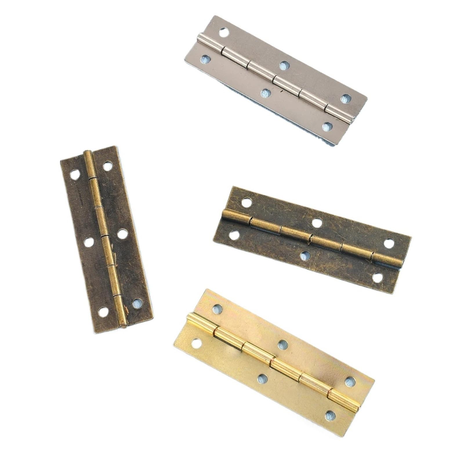 Rmwkrmogrf D 59 * 20Mm Vintage Cabinet Hinges Furniture Hardware Box Oor Window Bronze Gol 10Pcs(D)