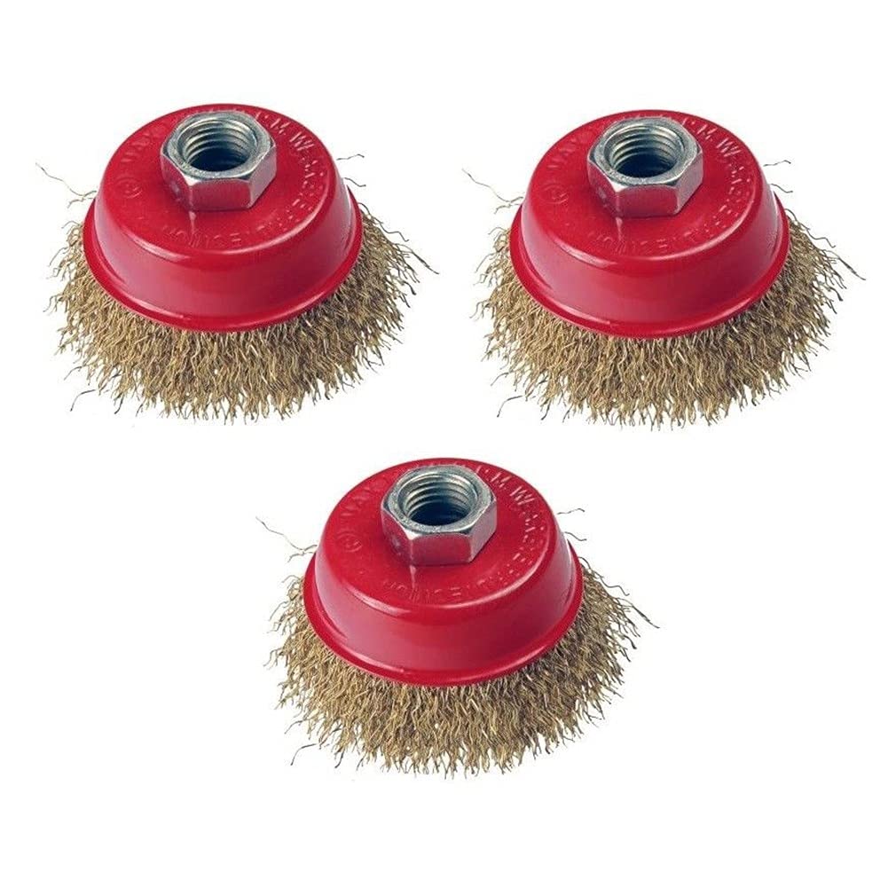 Szczotka druciana T-Shaped Brass Wire Brushes, for Drills Set,Polishing Metal Removing Paint Workshop Coated Steel