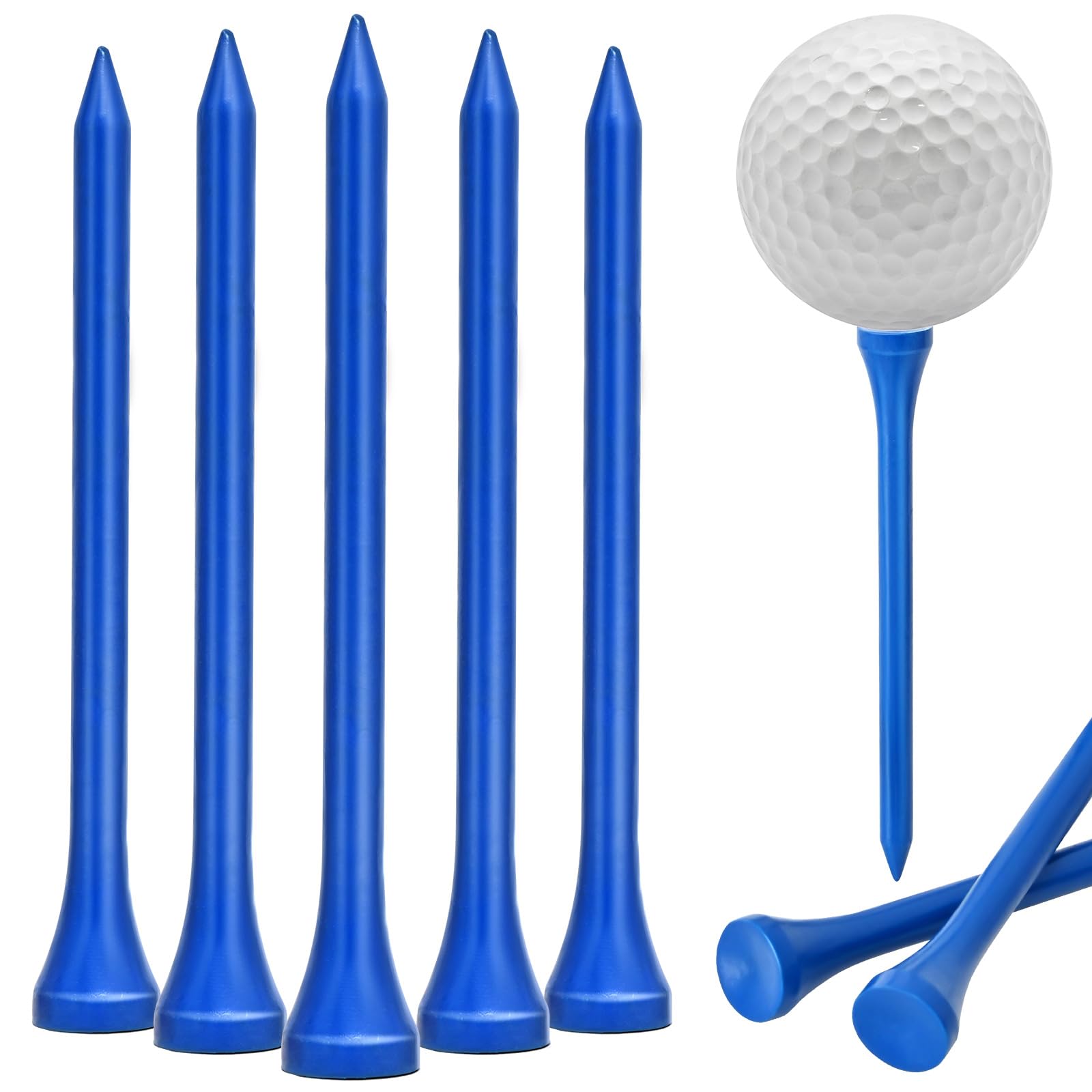 Golf Tees 100 Packs of 3 1 4 Inch Golf tees Professional Natural Bamboo Golf Tees Durable Stable