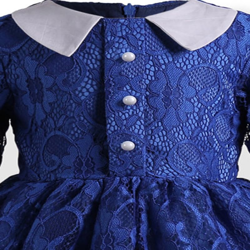 Image of Ripening Casual Girls Style Wedding Summer Parties Dress Birthday Frock Royablue