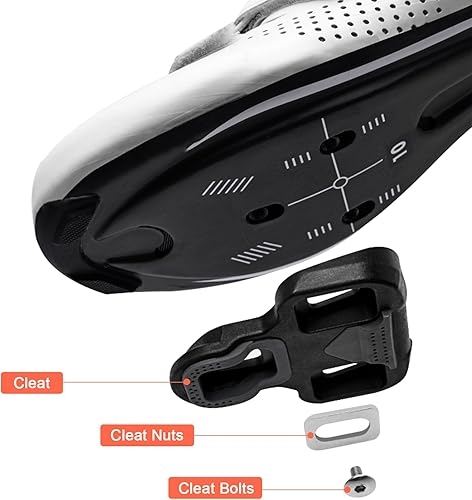 Miniatura 2 de WOWSPORT Mira KEO Estructura de fibra de carbono Pedales de bicicleta para ciclismo de carretera