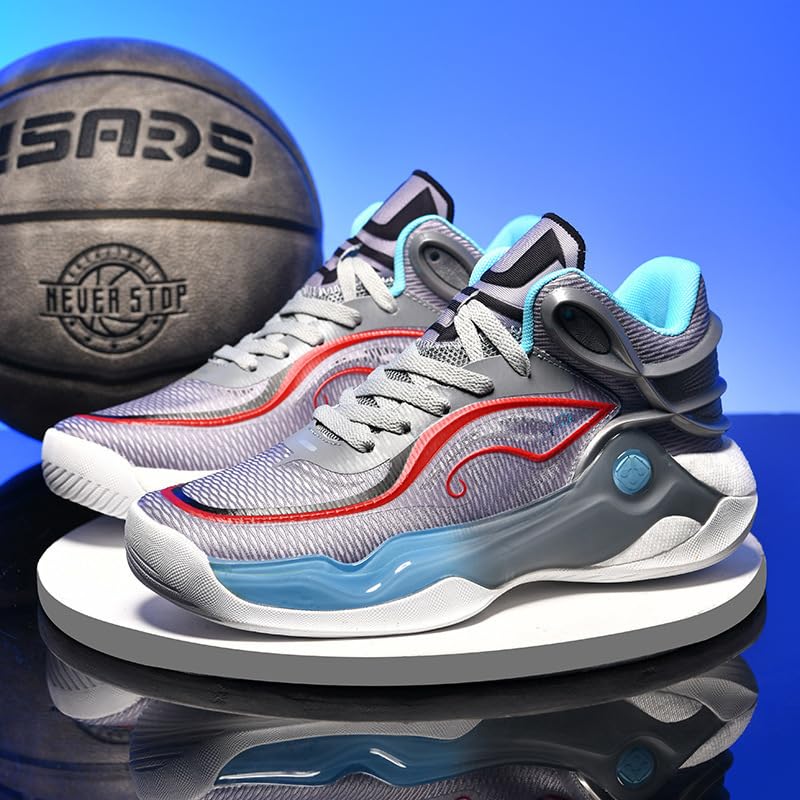 Zapatillas de baloncesto para hombre anticaídas con máxima absorción de golpes 2