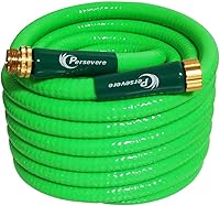 Vista 1 de Persevere Garden Hose Heavy Duty Water Hose Kink Free Watering Hose Soft Farm Hose for Watering Lawn, Yard, Garden, Car Washing and Home Cleaning