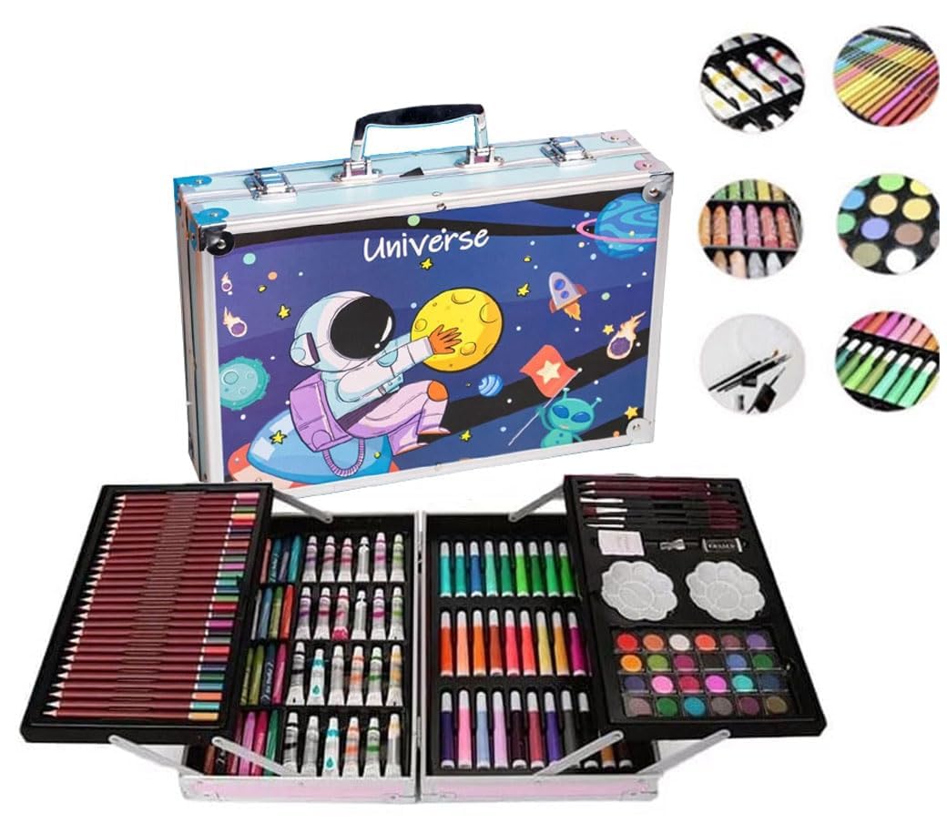Nizomi 145 Pieces Space Art & Craft Painting Box - Suitcase Shape