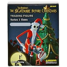 Nightmare Before Christmas Trading Figure Series #1 Extra 3.2"" Jack with Vampire Teddy [04]"
