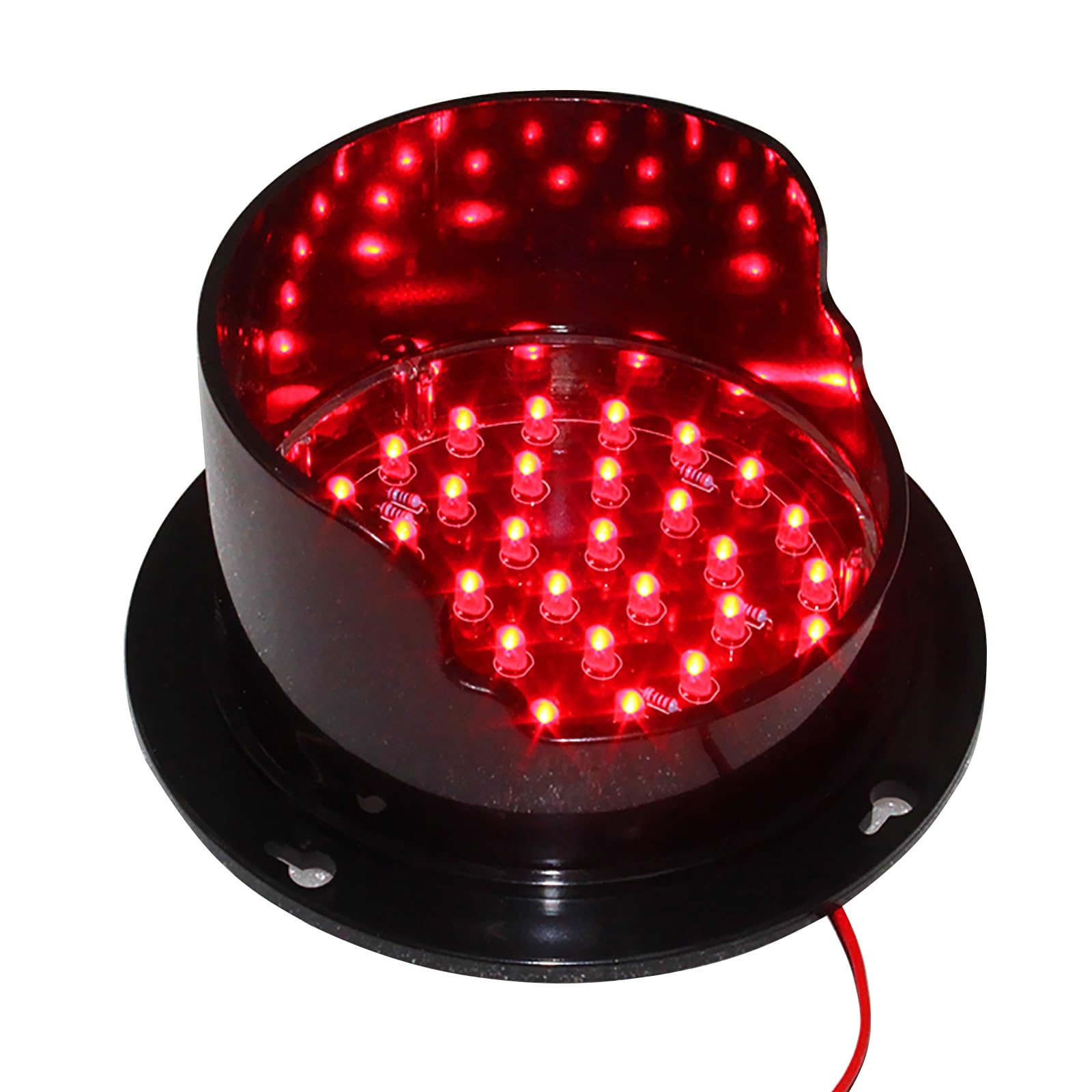 Mini Semaforo Led, Lámpara Monocromática para Pared, Luz de Advertencia Indicadora Impermeable, Verde/Rojo/Amarillo, para Intersecciones, Carreteras, Cabinas de Peaje, Curvas, Puentes ( Color : Red ,