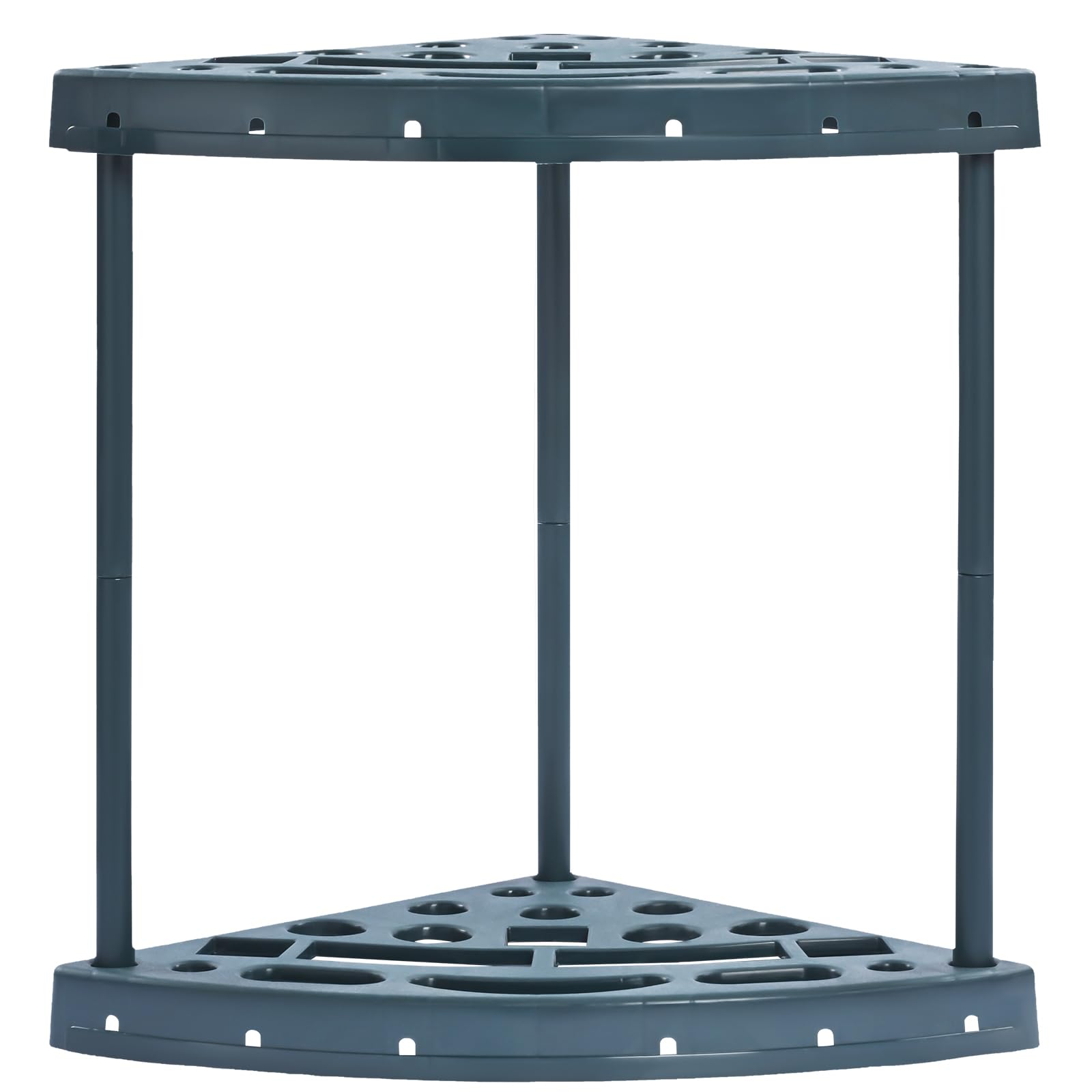 VEVOR Porta Attrezzi da Giardino 19 Slot PP Porta Attrezzi da Garage Officina per Stoccaggio, Organizzazione, Capannone per Esterni Angolo per Riporre Attrezzi, Rastrelli, Scope, Pale a Manico Lungo