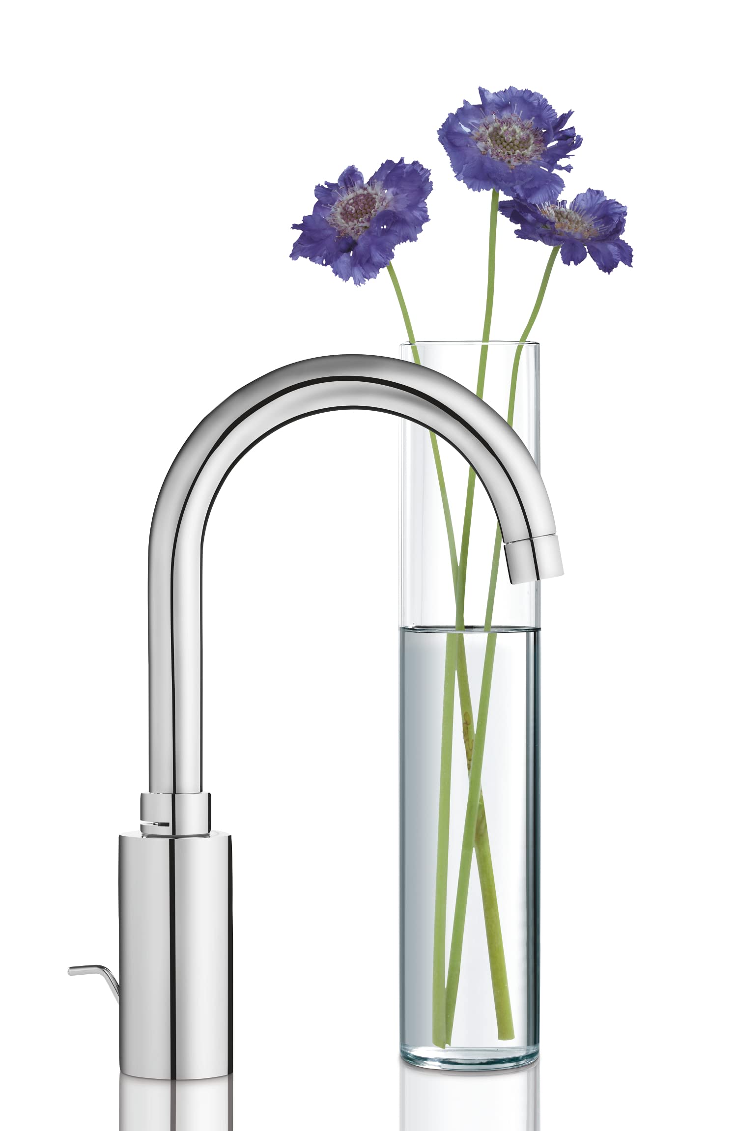 Grohe Eurosmart Cosmopolitan - Grifo monomando para lavabo, DN 15, tamaño L, cromo, palanca metálica, (1/2") (Ref. 23933001)