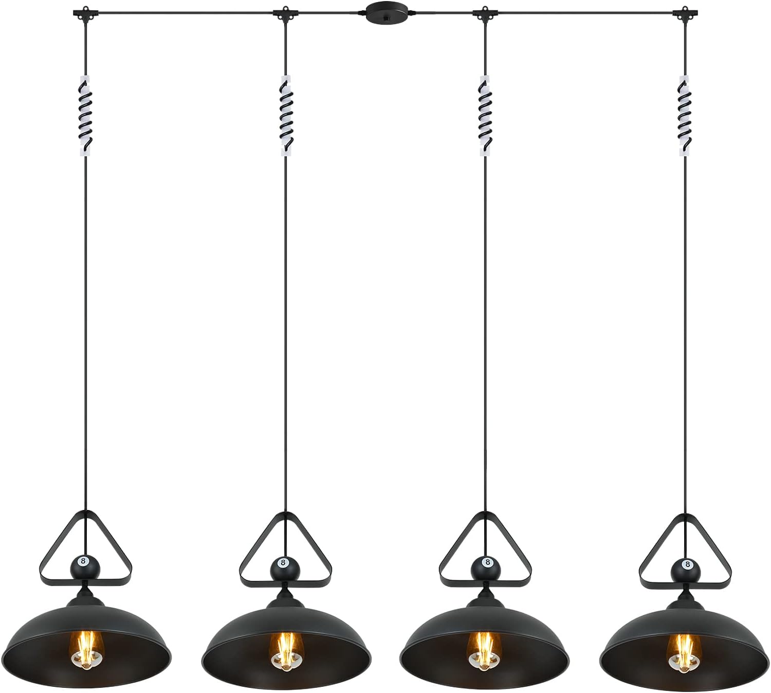 KOLAKODLUX 4 Light Pool Table Light Bar Pool Table Light Pool Table Lights for 8