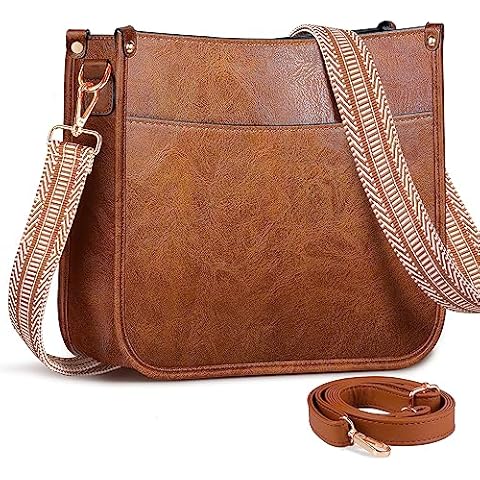 ISEYOU Stylish Vegan Leather Crossbody Bag Cover