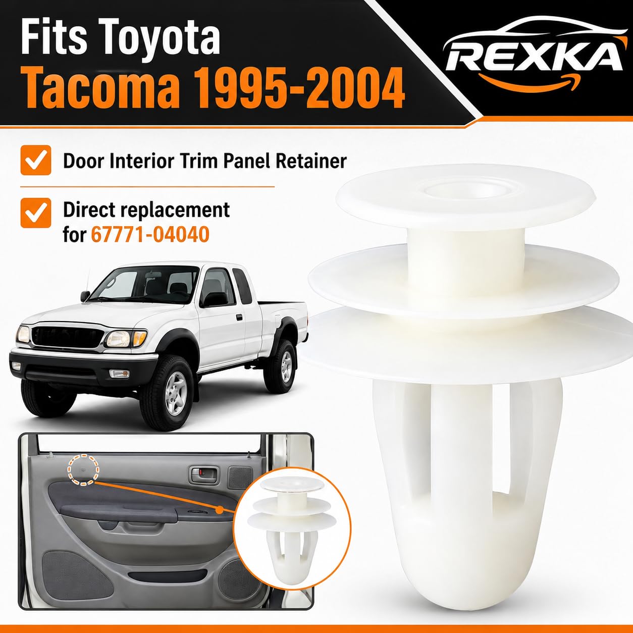 Amazon.com: Rexka 30pcs Door Trim Panel Retainer Clip 67771-04040
