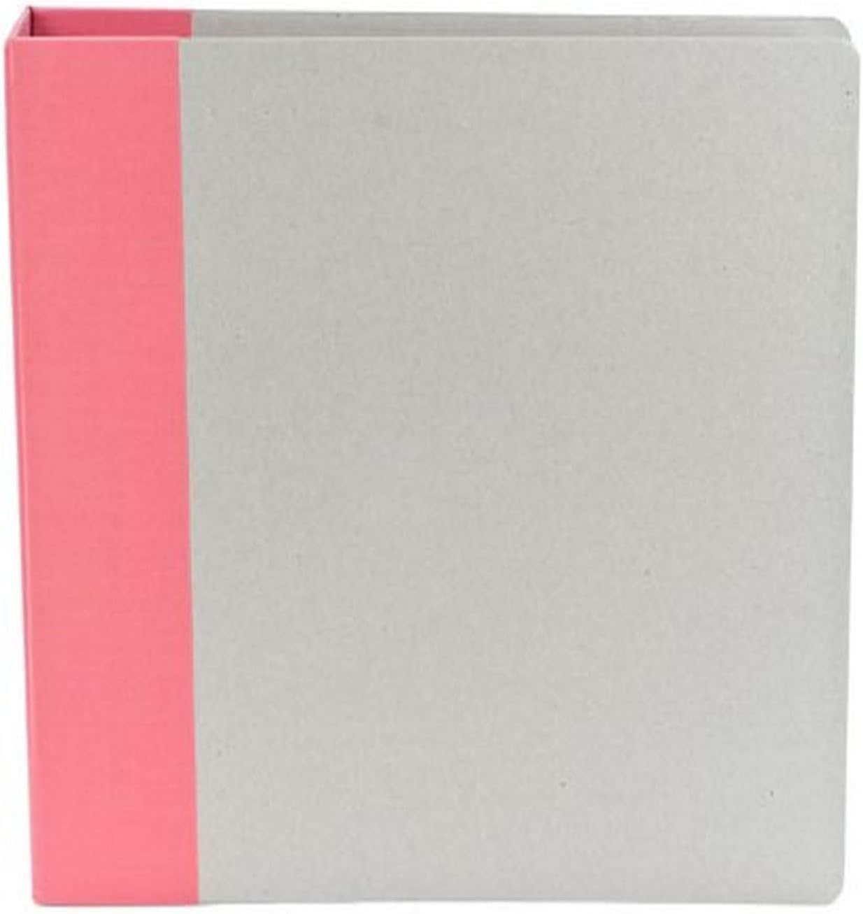 American Crafts Modern D-Ring Album 12"X12", Raspberry