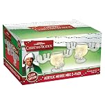 ICUP National Lampoon's Christmas Vacation 2 Pc Clear Acrylic Moose Mug Set (4.5 oz Each)