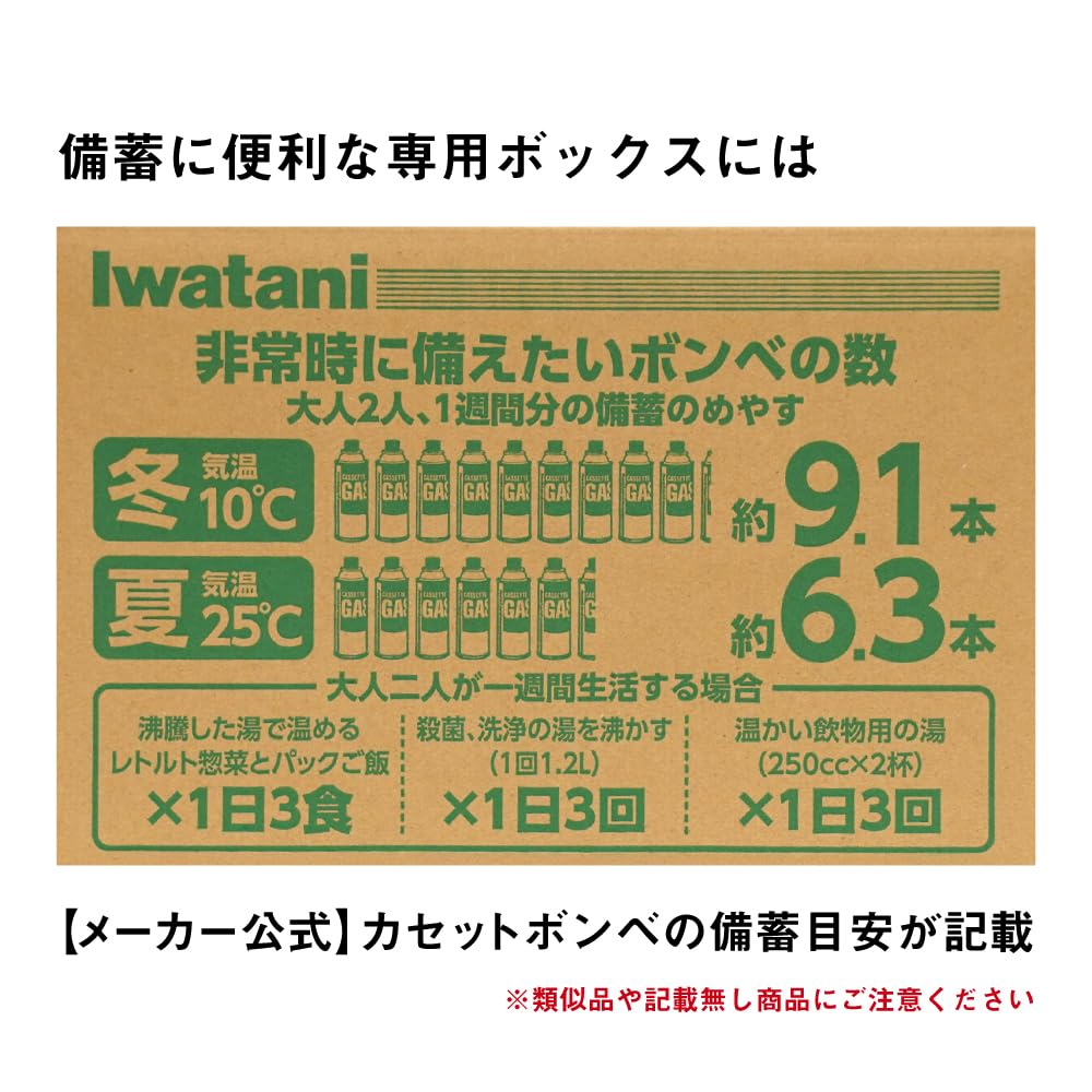 Amazon.co.jp: Iwatani Sangyo CB-250-OR-12 Box Cassette Gas