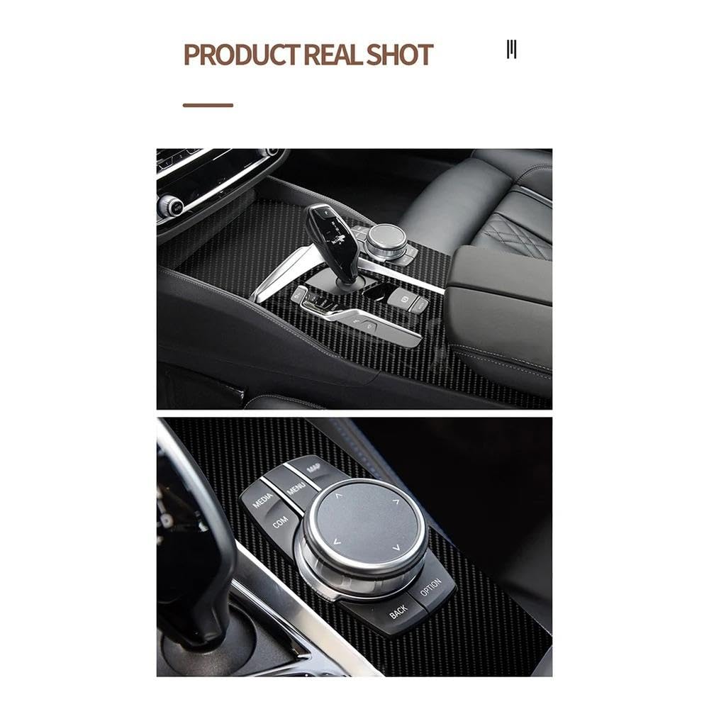 Autoschutzfolie Auto-Innenverkleidung, Schutzfolie, Dekoration, 5D-Carbonfaser-Vinyl-Aufkleber Für BMW 5er G30 G31 2018–2022 LHD