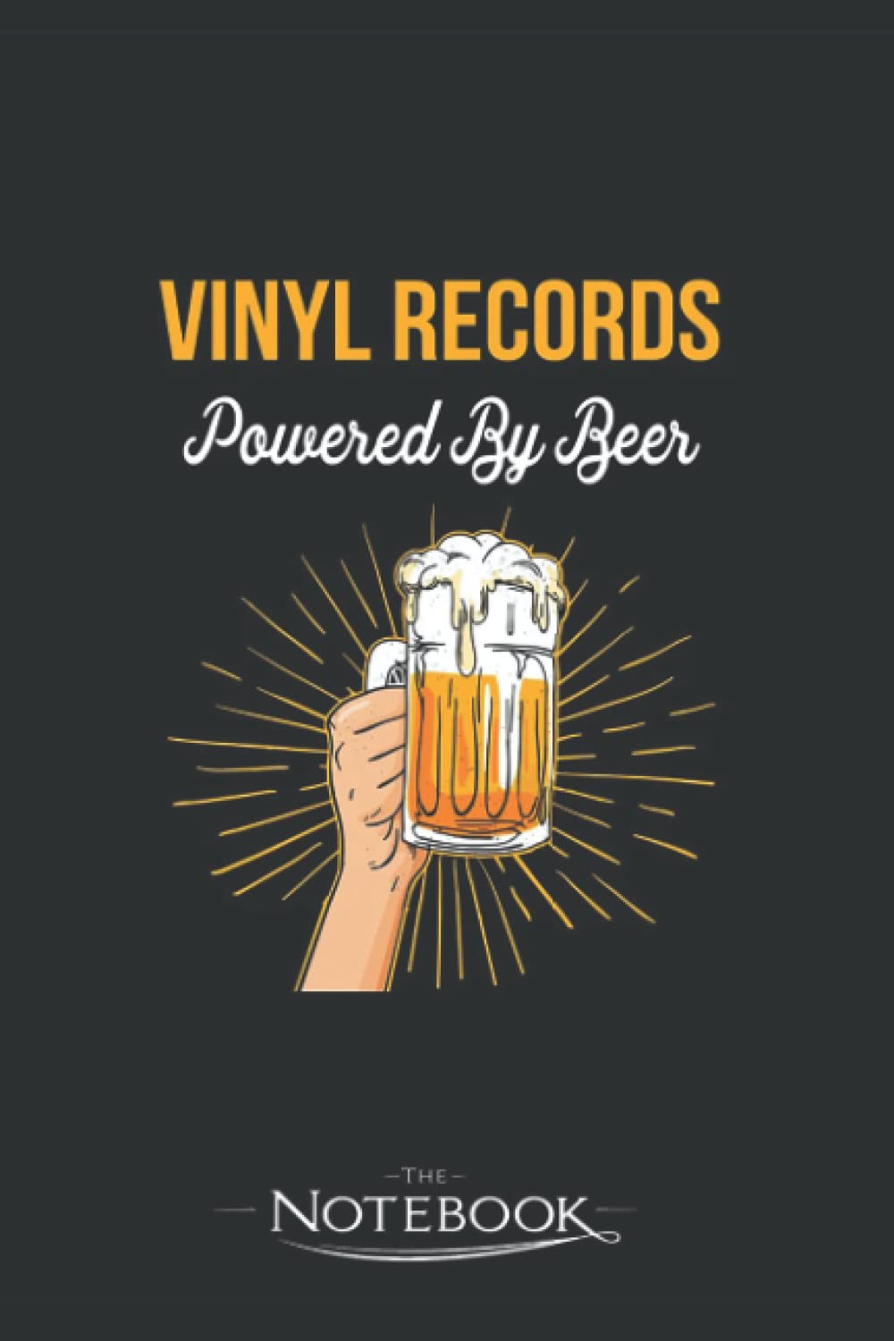 Beer Lover Vinyl Records Gift Powered By Beer Notebook: Amazing Notebook GRATITUDE Notebook / Journal Gift, 120 Pages, 6x9 inches