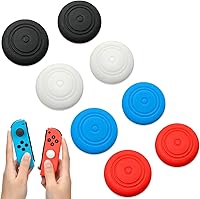 Vista 1 de 8 tapas de silicona suave para interruptor Joycon para pulgar, tapas de joystick compatibles con Nintendo SwitchOLEDSwitch Lite, tapas de botón