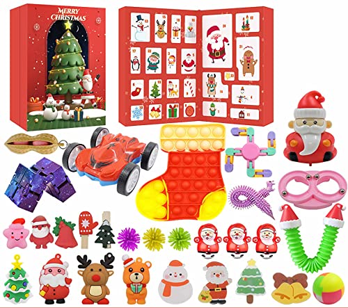 Ritonda Christmas Countdown Calendar, Advent Calendar 2022 for Kids, 24 Days Surprise Box, Count Down Xmas Gifts for Boys Teens Adults Girls