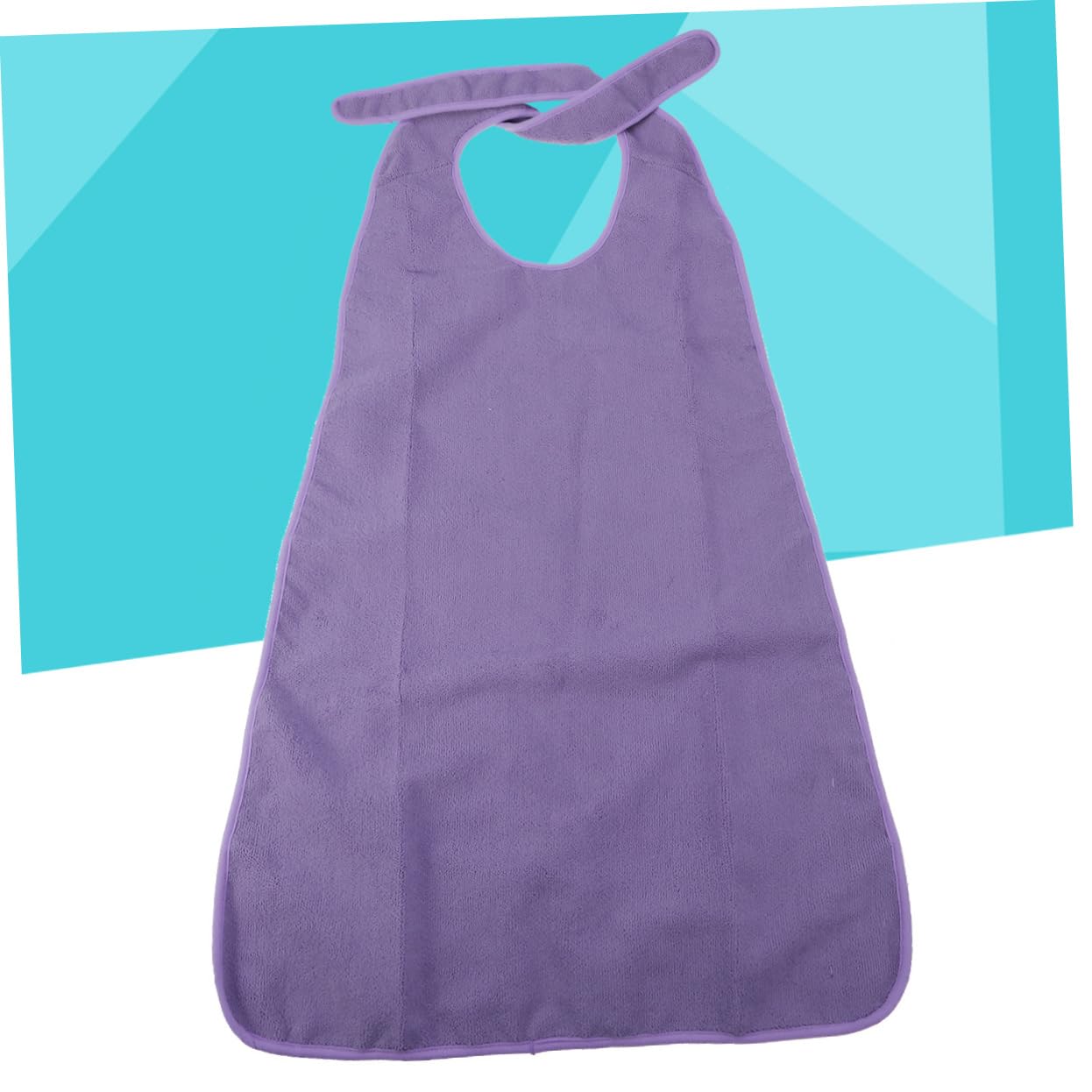 FOMIYES Disability Aid Apron Waterproof Bib for Elderly Large Size Mealtime Protector Washable Cloth Purple
