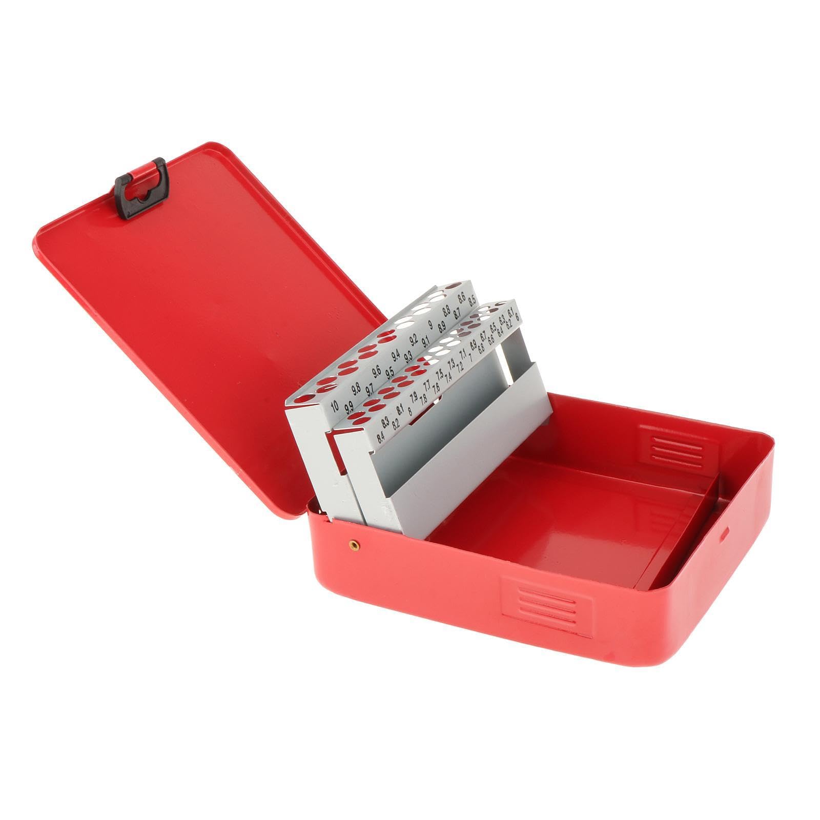 Sharplace Twist Drill Bit Case Drill Bit Index Box Empty Portable Professional Drill Bit Dispenser Organizer, 41 Slots