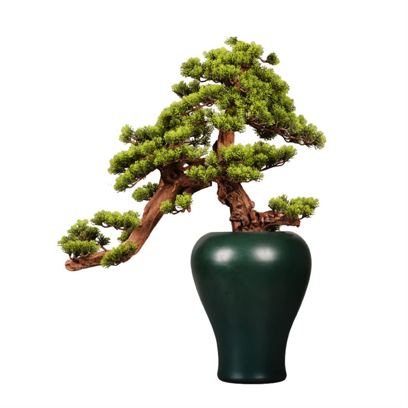 GTHTUHFD Artificial Bonsai Tree Simulation Bonsai Tree Indoor Artificial Welcome Pine Bonsai Tree, Used