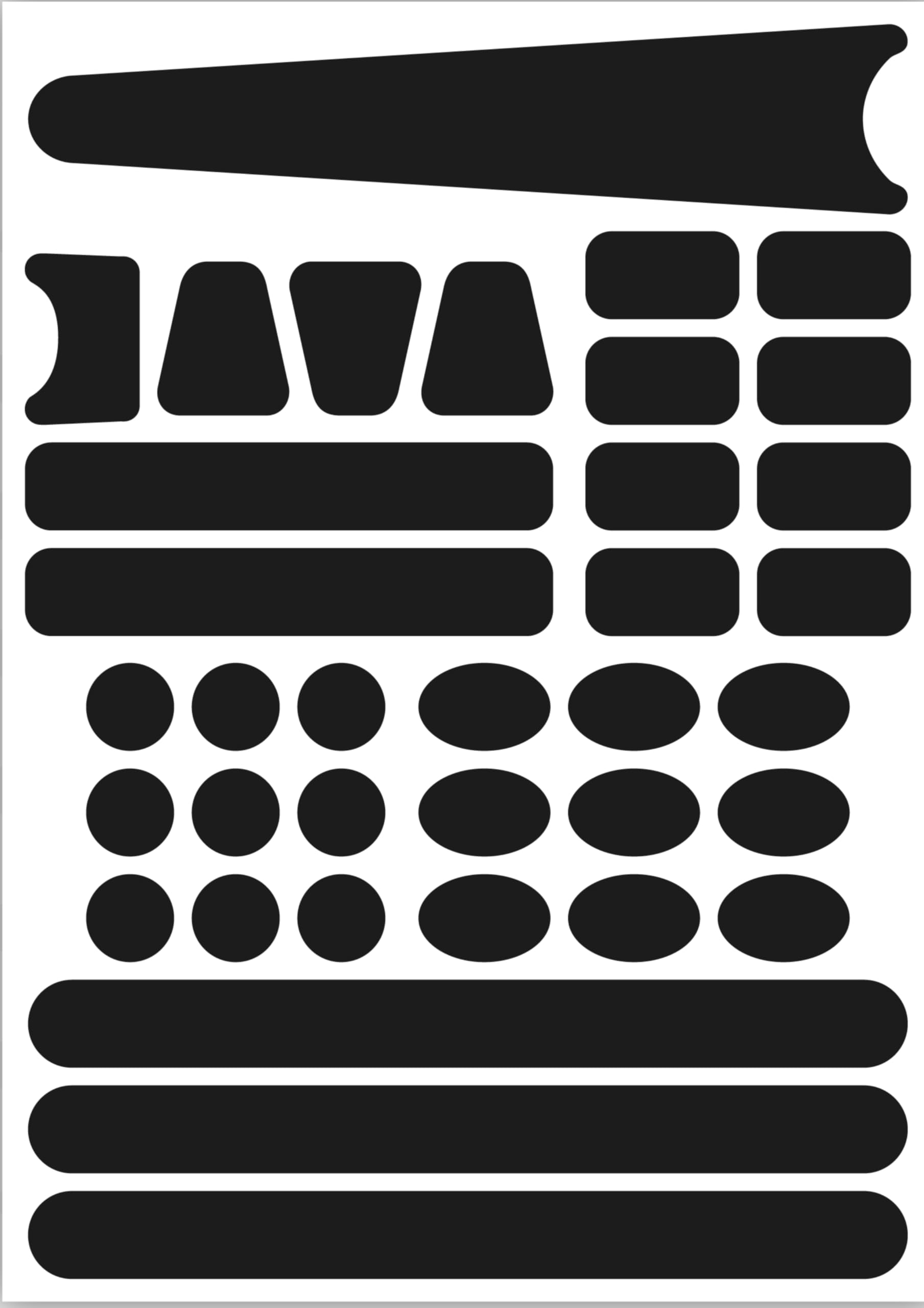 Landing Designs Black Bicycle Sticker Frame Protection Kit For Mountain Bike And Road Cycle Please Check Sizes Below Before Buying