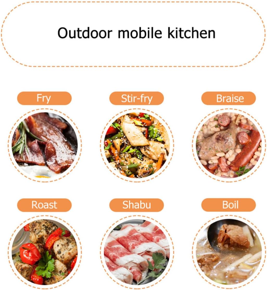 Outdoor Portable Cookware Set for 2-3 People Camping