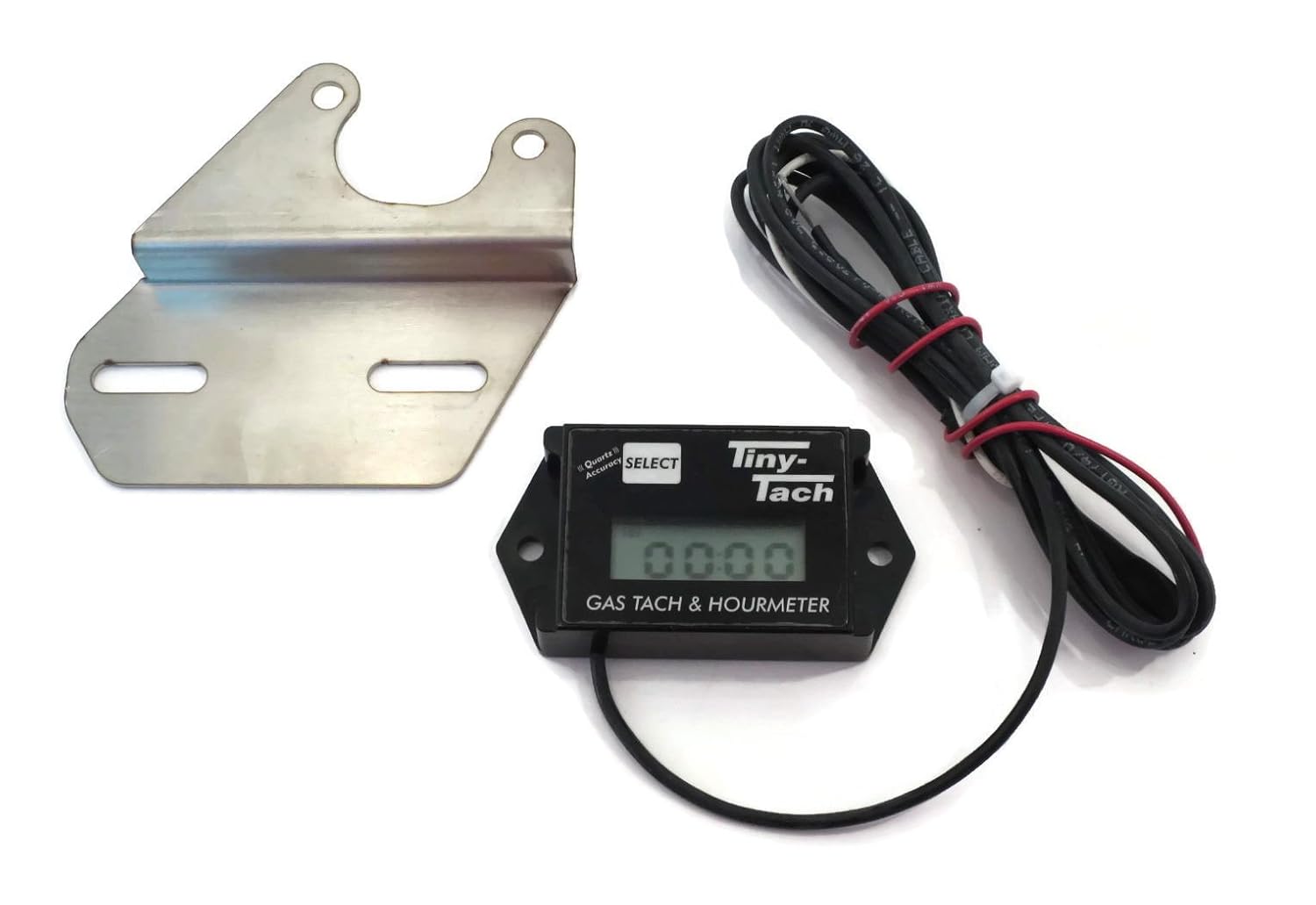Tiny Tach Digital Hour Meter/Tachometer with Bracket for