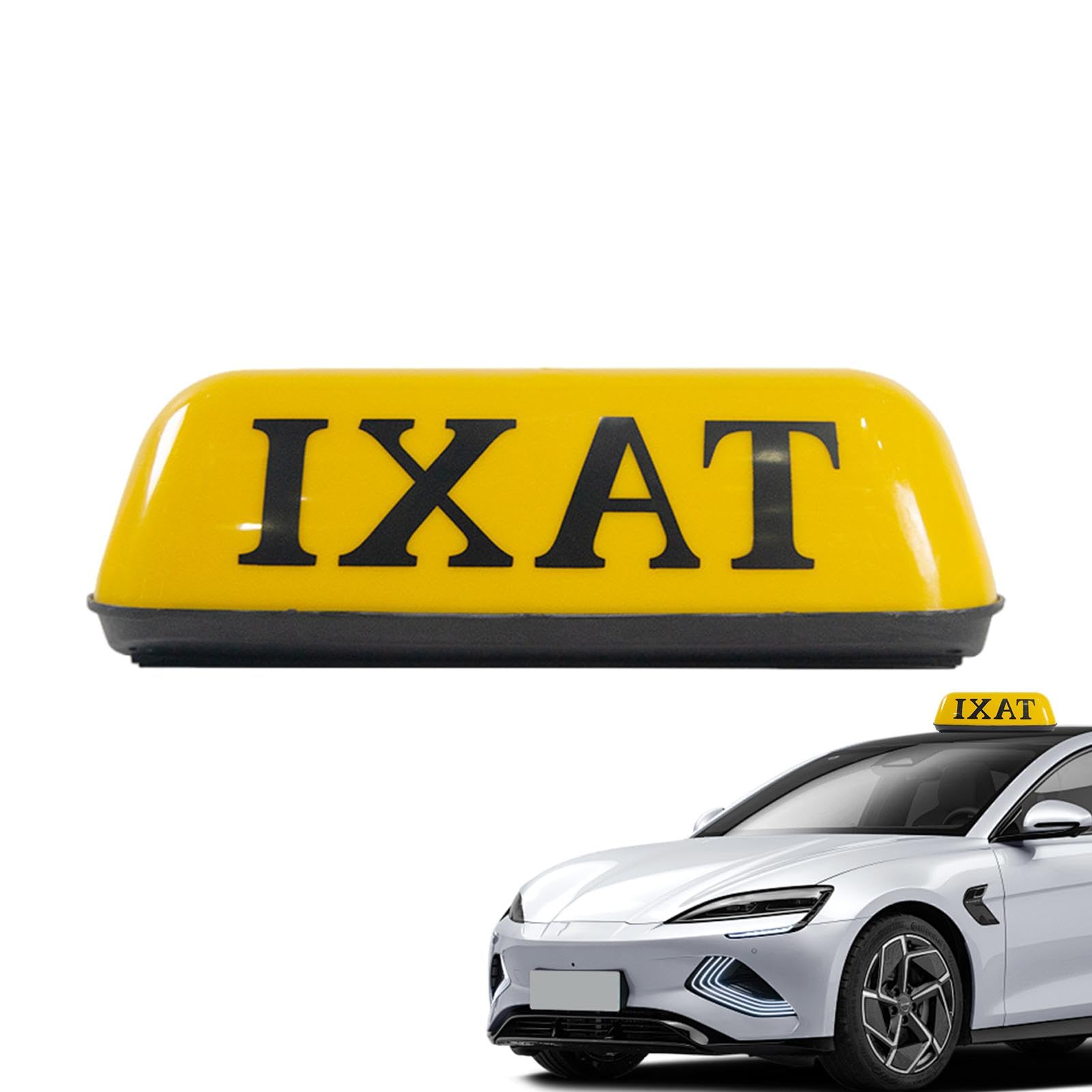 Insegna magnetica per taxi: insegna pubblicitaria per taxi, luce a cupola per taxi | Insegna per tetto taxi vintage con luci a LED, insegna per lampada da tetto per taxi per auto ad alta visibilità, l