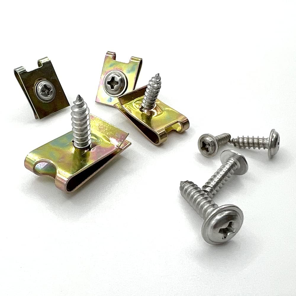200 Stück Auto U-Clip Blechmuttern für Mercedes-Benz VITO III W447 / Viano 2014-2022, Metall Schnappmutter Karosserie Schrauben Sortiment Set KFZ Befestigungsclips