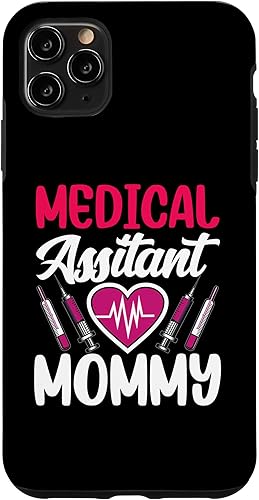 Funda para iPhone 11 Pro Max para asistente médico para mamás enfermeras asistencia de trabajo