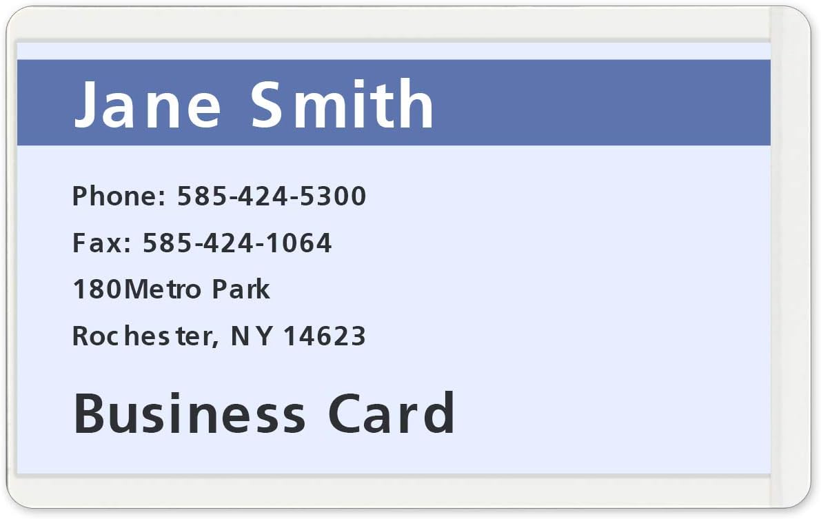 StoreSMART - Self-Laminating Sheets - Business Card Size - 2 x 3 1/4 - 10-Pack - TL17017-10