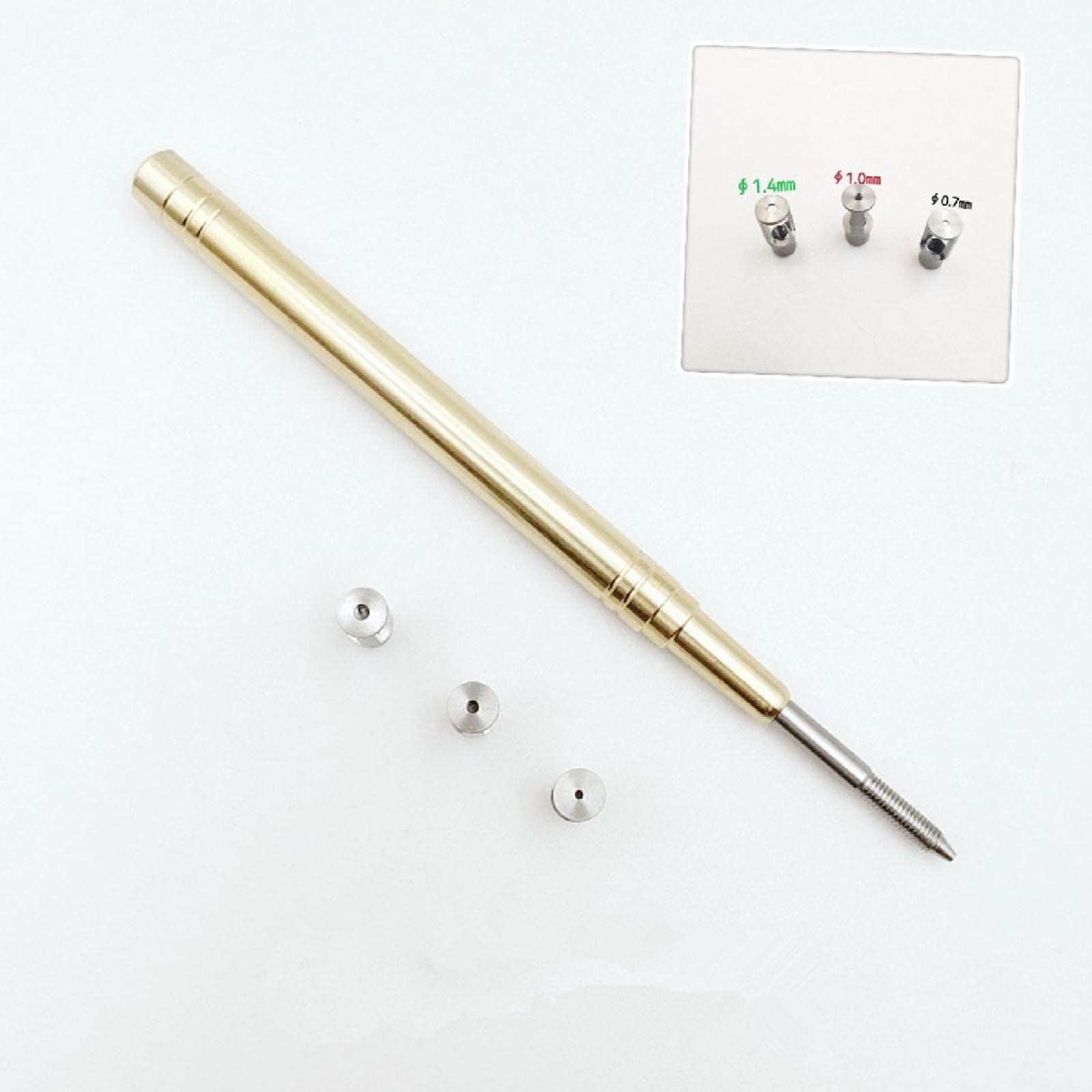DAGIJIRD Herramienta de reparación de tornillo de corte corto para reloj con boca de acero de 1,4 mm, 1 mm, 0,7 mm
