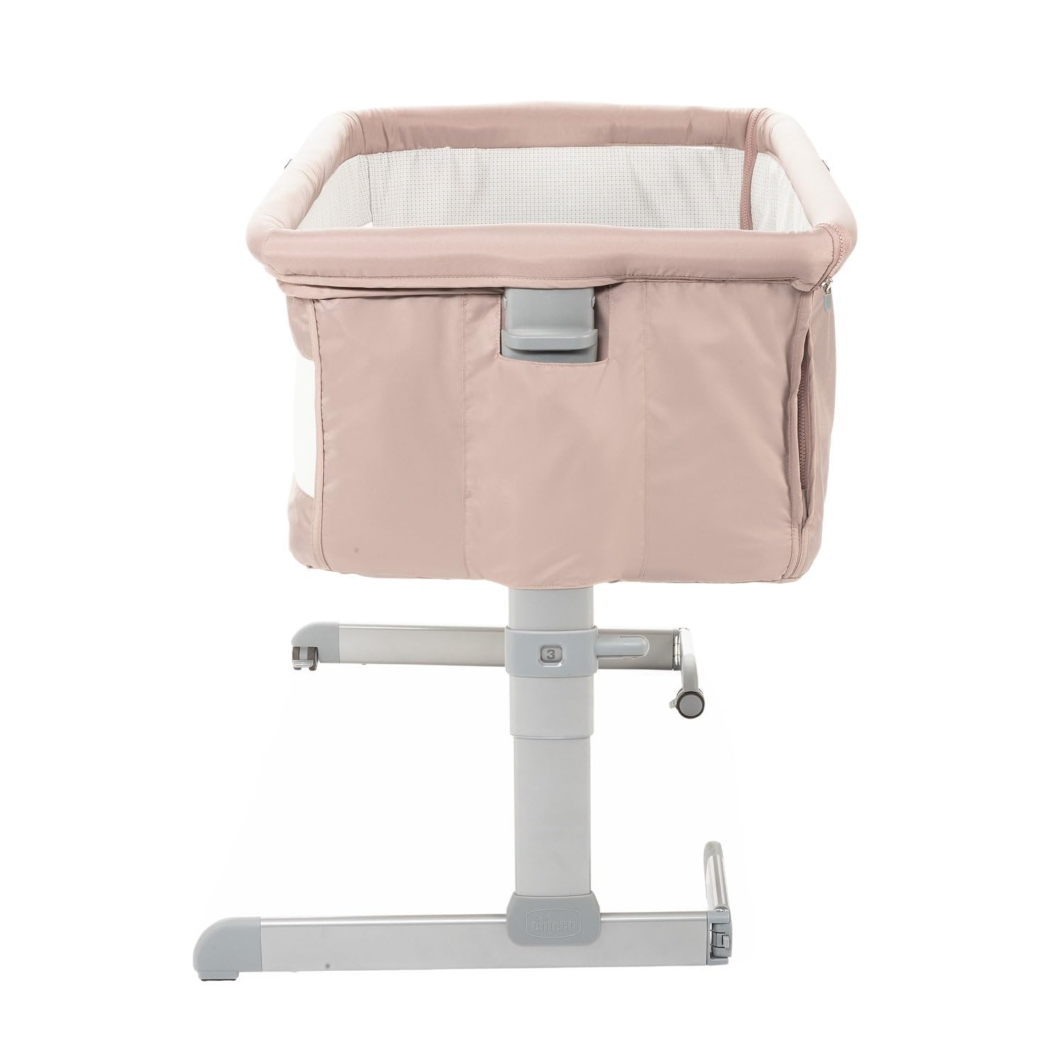 Chicco Next2Me Culla Neonato Fianco Letto, Lettino Neonati Con Materasso, Compatibile con Diversi Letti, Altezza Regolabile, Inclinabile, Buona Circolazione Dell'Aria, Materasso e Borsa Inclusi