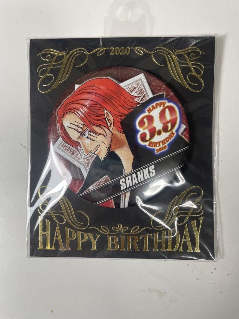 ワンピース シャンクス バースデー缶バッジ 【公式通販】