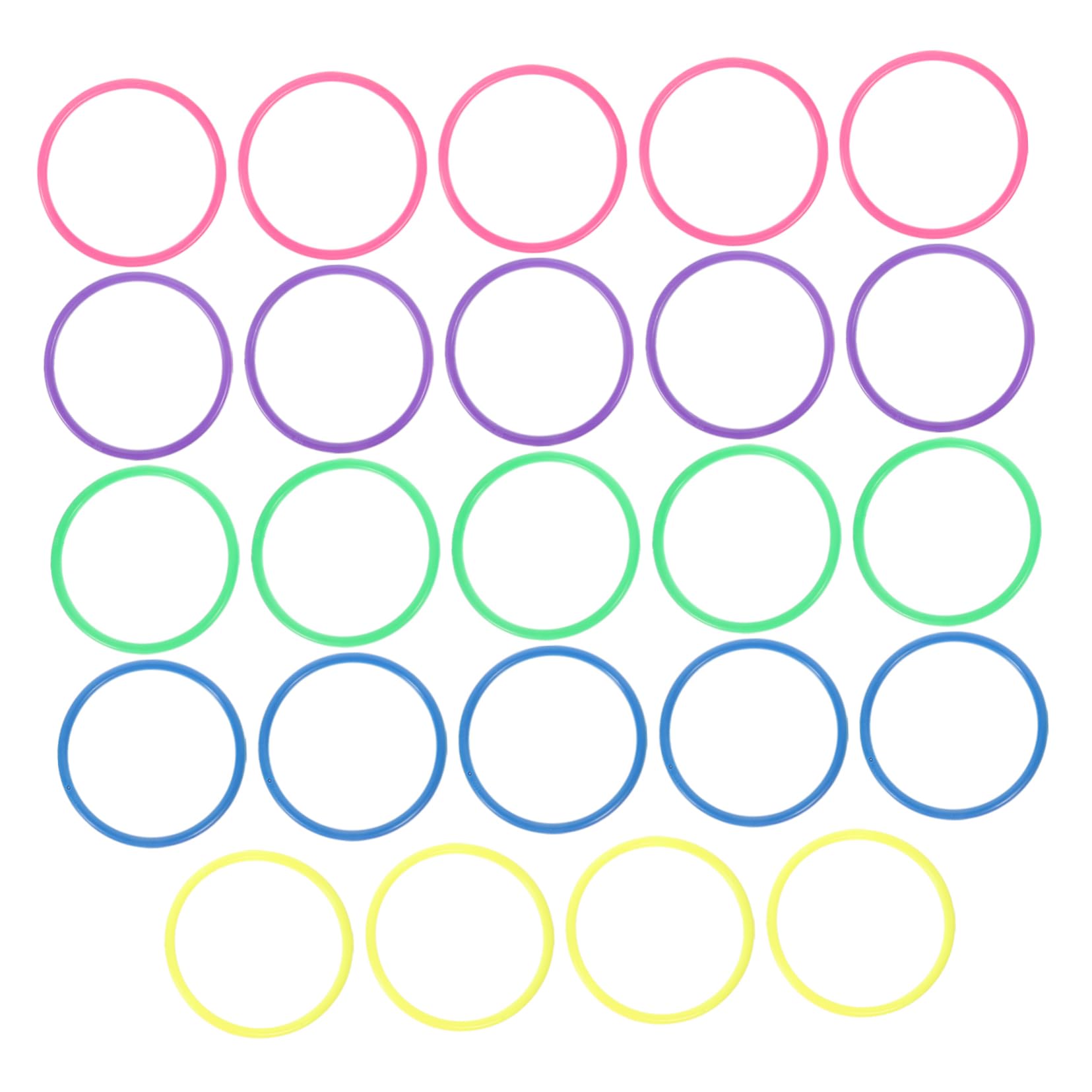 DECHOUS 24pcs Toss Game Interactive Plastic Ring Toss for Outdoor Fun Ages for Family Activities Pool Games and Backyard Parties and Design