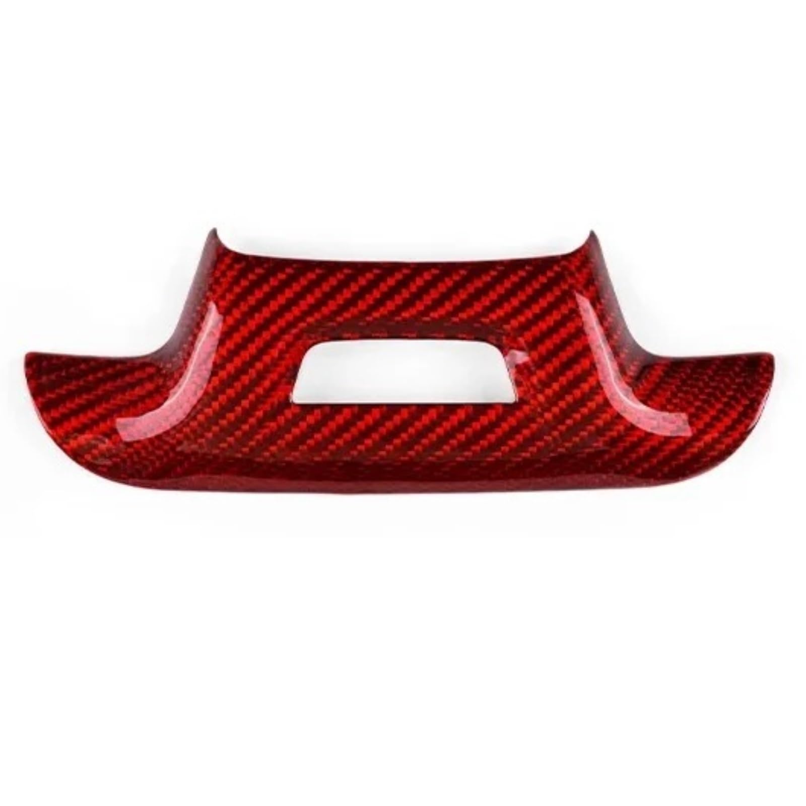 Ggwqfuh Steering Bottom Rd Interior Trim For Chevrolet For Camaro 2016 2017 2018 2019 2020 2021 2022 2023 Real Carbon Fiber Car Interior Trim Red Black Accessories Sticker Auto Central Inner(Steering Bottom Rd)