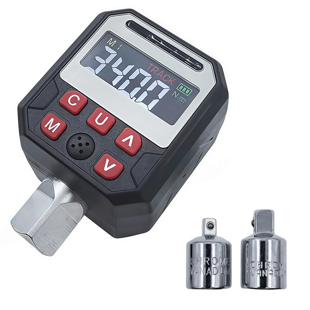 Ijsdnvjndx As Shown ±2% High Precise Led Digital Torque Adapter 1/2" Drive 500 Memory 9 Presets Bicycle Automotive Industrial Torque Testing Torque Testing