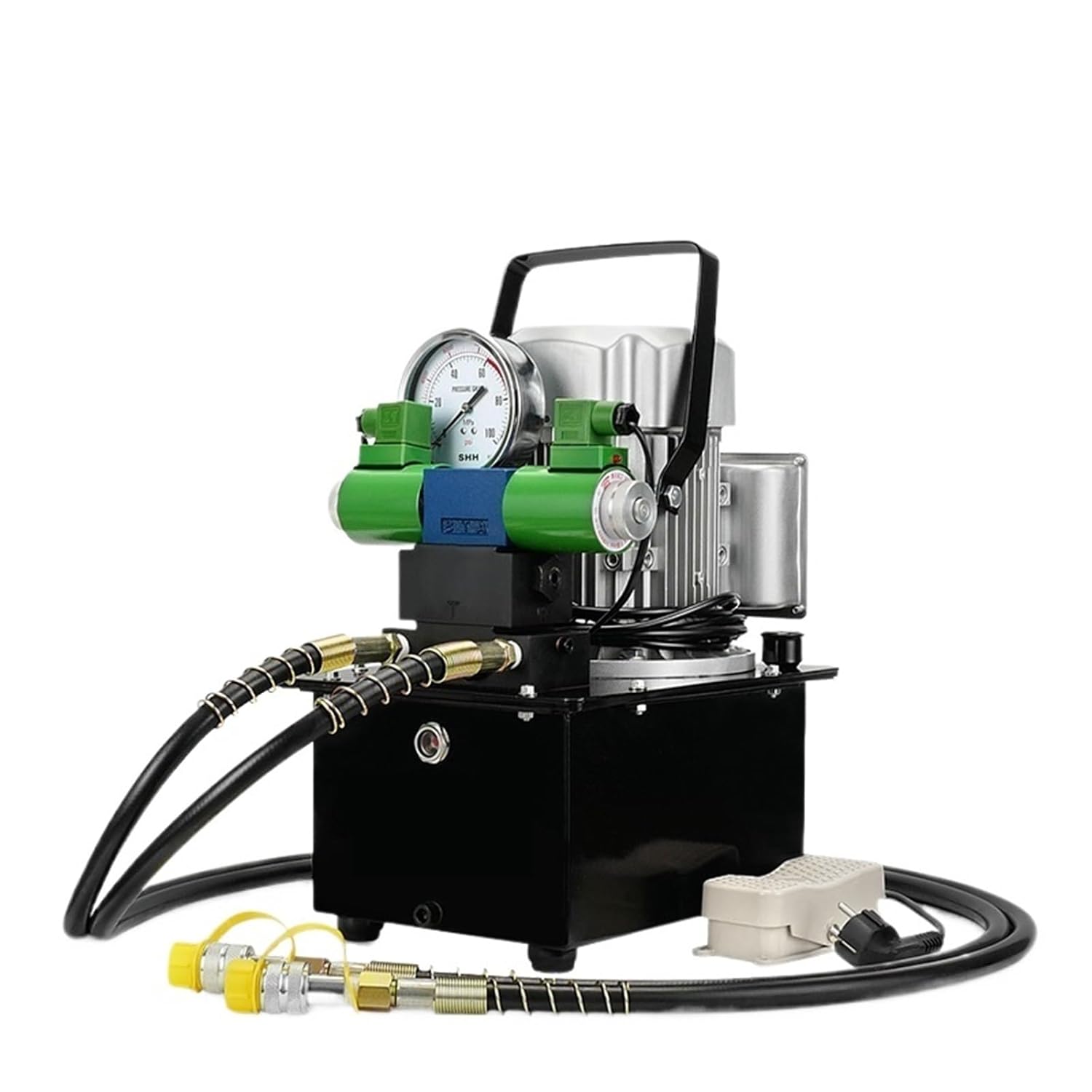 Hydraulic Electric Pump 750W Double Acting Hydraulic Driven Pump 110V /220V/380 7L ZCB-700AB-D2B(220V 50HZ)