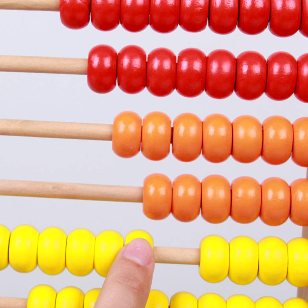 Amazon.co.jp: そろばん 玉そろばん 木製そろばん レインボーアバカス