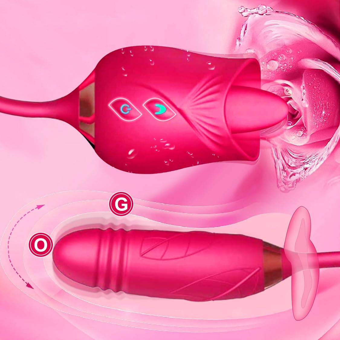 Vibratoreper Donna Professionale Wireless Sexytoysys Coppia Ovetto Vibrante Telecomando Sex Toys Succhia Clotoride Vibratore per Uomo Sex Toy Vibratoriper Donne Dildo Realistico 10 Modalità, A26012101