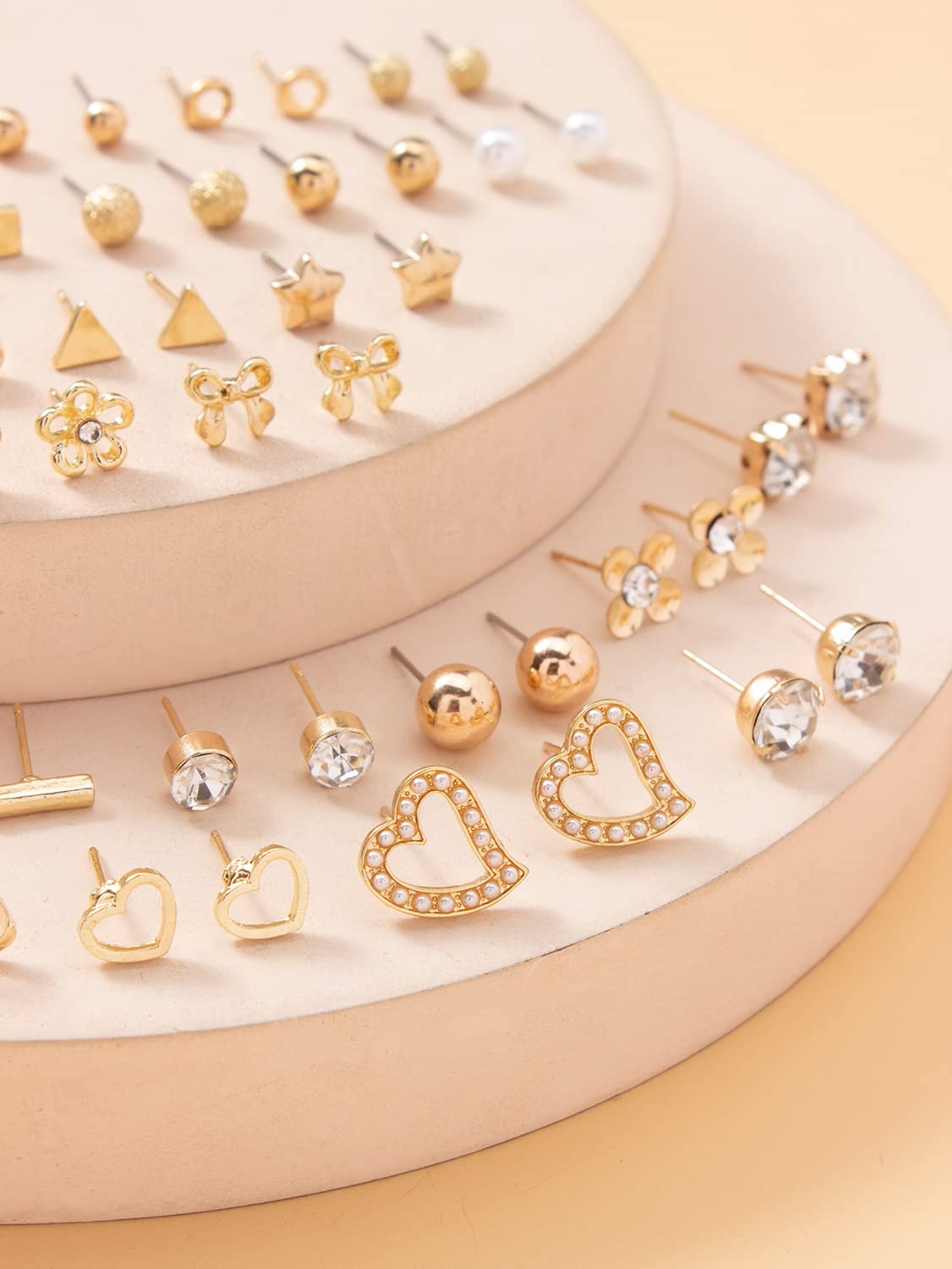 Shining Diva Fashion 30 Pairs Earrings Combo Set Latest Stylish Crystal Pearl Earrings for Women and Girls (14783er) 3