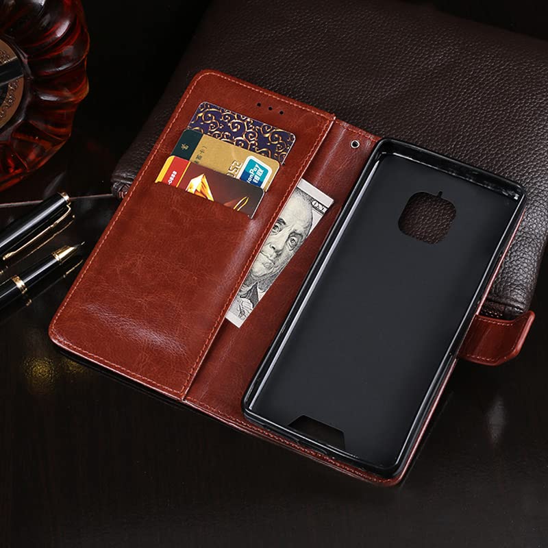 Suncase Étui En Cuir Véritable Pour Blackview BV4900 Pro (2021) – Housse Sur Mesure Avec Languette De Retrait Et Fermeture Magnétique, Noir