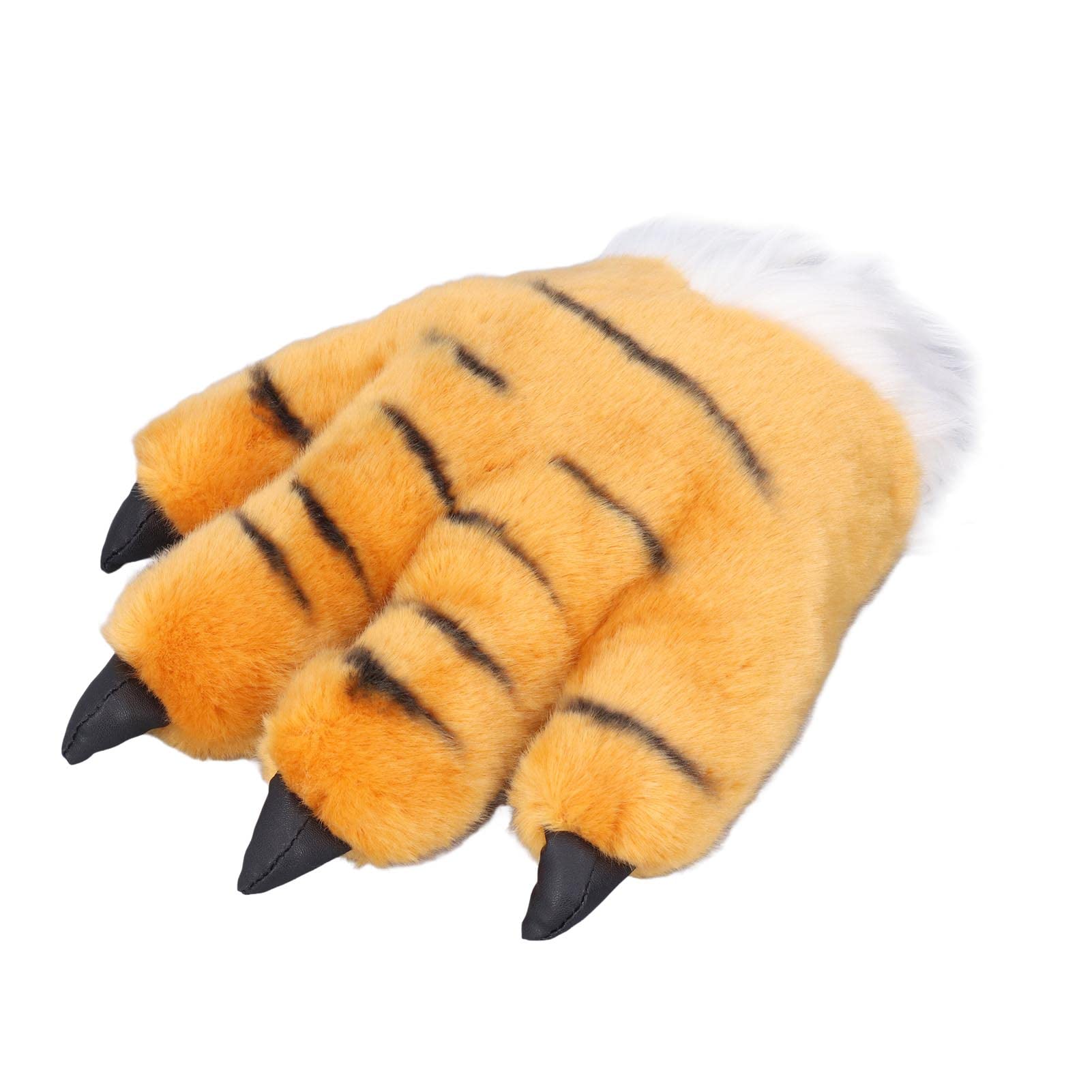 BRRNOO Cute Tiger Claw Plush Gloves Cartoon Animal Paws for Children Halloween Christmas
